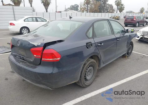 2013 Volkswagen Passat 2.5L S from USA, damaged, VIN 1VWAP7A33DC066352